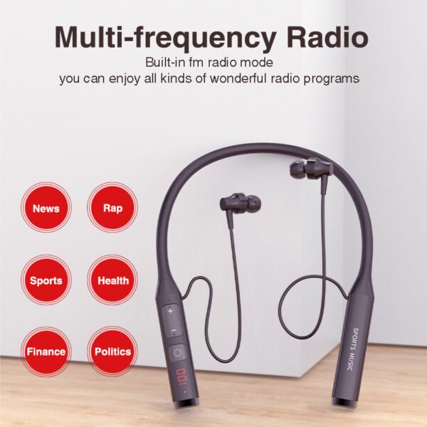 ⁦Wireless Headset Multi Function Display With Radio And Pluggable Card⁩ - الصورة ⁦4⁩