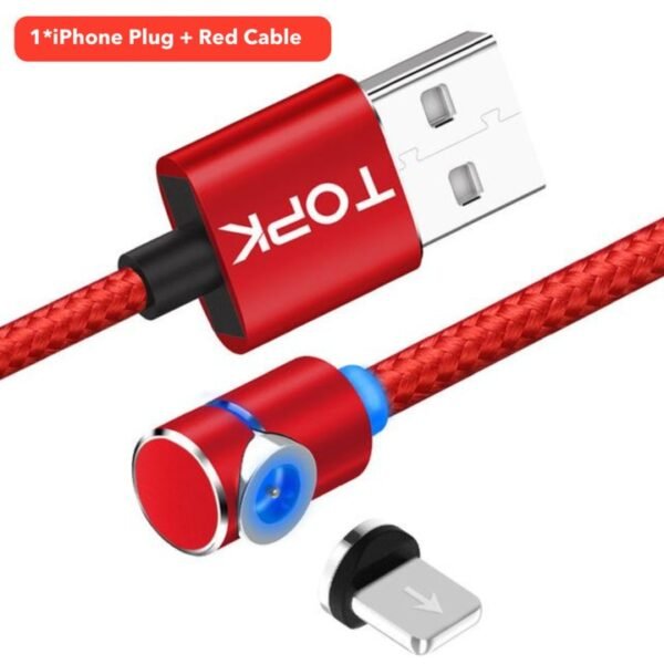 ⁦Magnetic Cable Micro Usb Cable 360 Degree Rotate Magnetic Charge Phone Charging Cord Wire⁩ - الصورة ⁦8⁩
