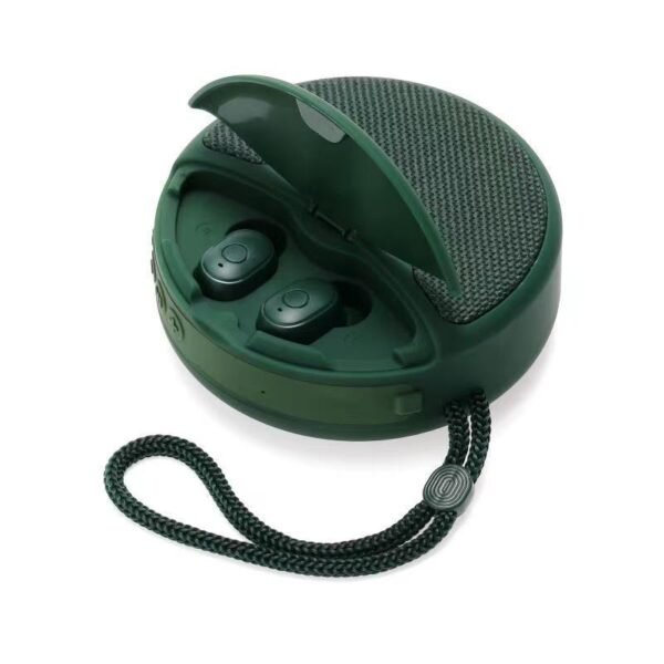 ⁦Outdoor Portable Headset Bluetooth Speaker Integrated Wireless 3D Stereo Subwoofer Music Speaker Support TF Card FM Radio⁩ - الصورة ⁦5⁩