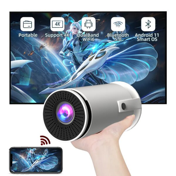 ⁦Barrel Machine Hy300 Smart AnzhuoHD Projection Screen Home Recommend Projector⁩ - الصورة ⁦2⁩