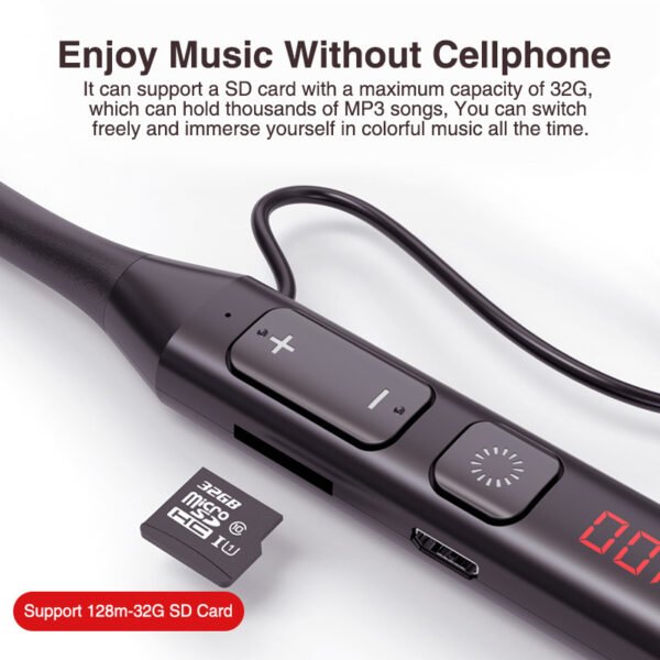 ⁦Wireless Headset Multi Function Display With Radio And Pluggable Card⁩ - الصورة ⁦7⁩