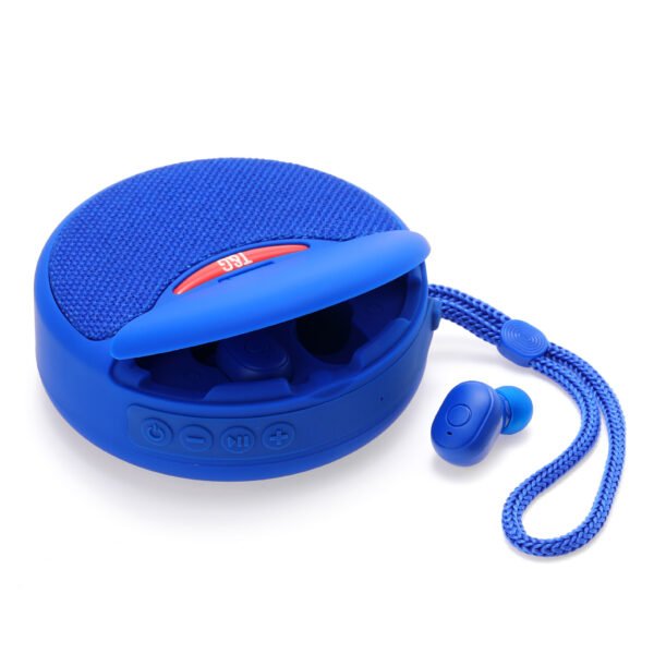 ⁦Outdoor Portable Headset Bluetooth Speaker Integrated Wireless 3D Stereo Subwoofer Music Speaker Support TF Card FM Radio⁩ - الصورة ⁦2⁩